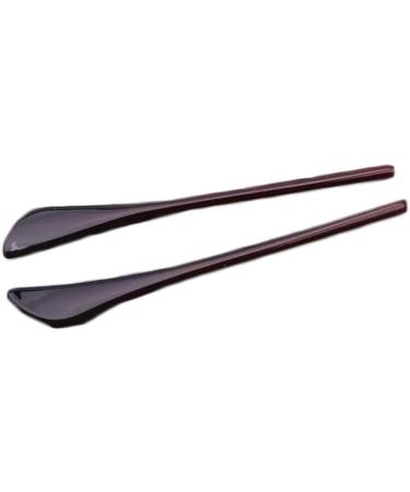 DeeboW Glasses Replacement Temples Yewear Leg 2 Pairs Eyeglass End Tips Replacement Ear Plugs Tube for Thin Metal Glasses Temple Brown