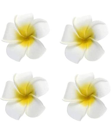 U-K Useful and Practical 4pcs Hawaiian Flowers Hair Clips Barrette Tropical Wedding Plumeria Flower Party Bridal Orchid Hairclip Accessories