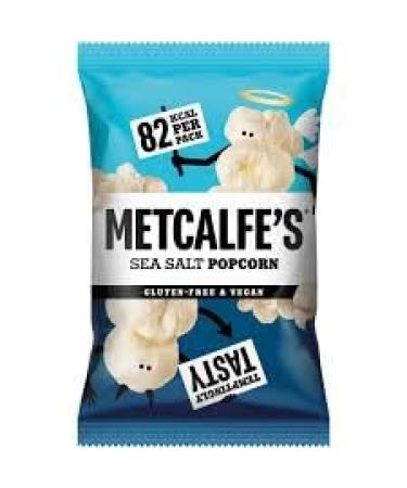 Metcalfes Sea Salt Popcorn Gluten Free Vegan 17g (72 Bags)
