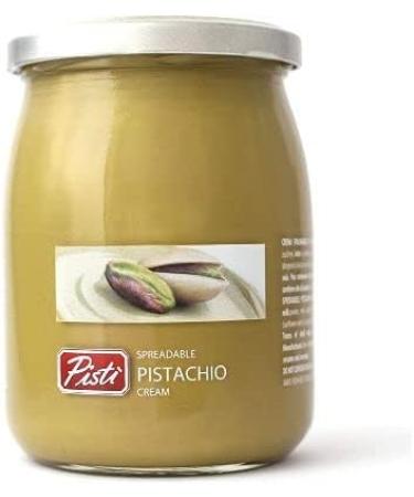 Pisti Sicilian Pistachio Cream Spread | Italian Sweet and Velvety cream | Great for baking And cooking | 600g - Buy Online on GoSupps.com