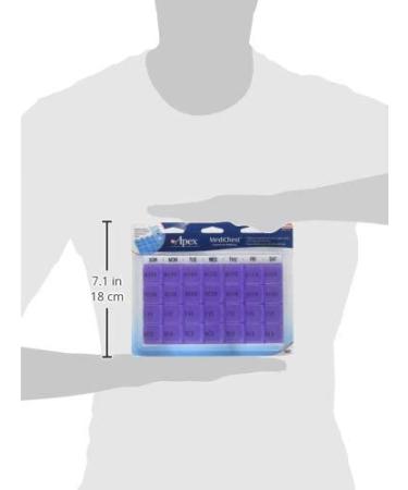 Apex MediChest Vitamin & Medication Organizer | Easy-to-Use Pill Organizer for Daily Health - Buy Online on GoSupps.com