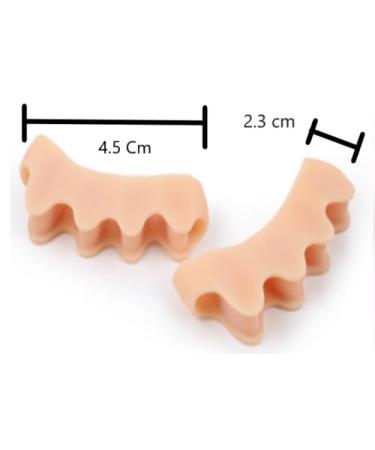 2 Pairs Soft Gel Toe Separators - Effective Bunion Relief & Foot Pain Relief for Men & Women - Therapeutic Toe Stretchers for Hammer Toes & Plantar Fasciitis - Buy Online on GoSupps.com