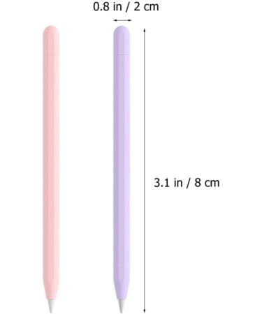 Buy SOSOPSORT Silicone Skin Cover for Apple Pencil 2nd Generation - 2PCs Nib Covers (Purple & Pink) - Enhance Your Writing Experience - Buy Online on GoSupps.com