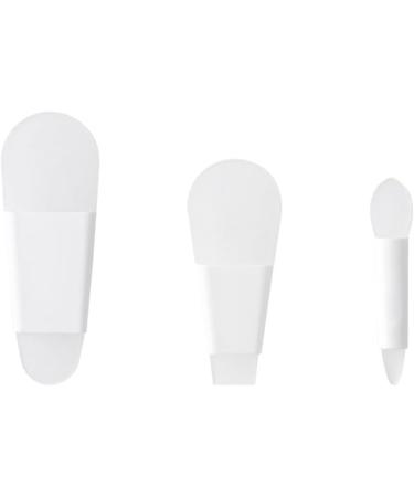 3 Pieces/Set Face Brush Flexible Silicone Facial Lip Applicator Brushes Portable Make Up Skin Care Beauty Accessories Girls Clear - Buy Online on GoSupps.com