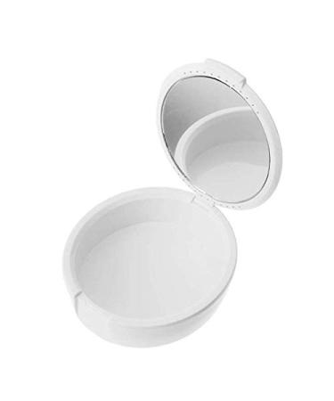 Aeyistry Retainer Case with Mirror - Orthodontic Dental & Mouth Guard Box (White) - Buy Online on GoSupps.com