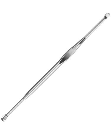 Ear Wax Removal Tool Ear Pick Ear Cleaning Tool Stainless Steel Double Head Ear Spoon(Silver1)
