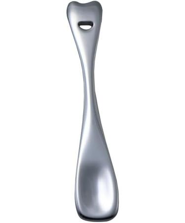 Heart-Shaped Cream Spoon for Cosmetics | Metal Eye Cream Applicator & Dosing Spoon | Skin Care Essential in Silver - Buy Online on GoSupps.com