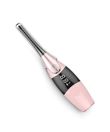 Electric Eyelash Curler Heated Eyelash Curler Mini USB Rechargeable Eye Lash Curling Clip Heating Natural Long-lasting Makeup Pink