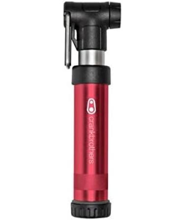 Crankbrothers Gem Dual Piston Bike Hand Pump - High Volume/Pressure, Presta/Schrader, Red - Buy Online on GoSupps.com