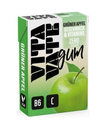 Vitavate Chewing Gum Green Apple & Vitamin Zero Suger 20 Pack (20 x 28.2g)