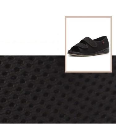 Anti-Slip Lightweight Diabetic Shoes for Men | Adjustable Breathable Slippers with Arch Support for Bunions & Arthritis - Black - Size 6.5 - Buy Online on GoSupps.com