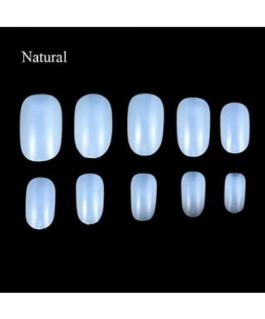 600 Pieces Short Oval False Nail Tips NATURAL Full Cover Acrylic Press On False Nails Tips - Professional Salon & Home Use - Buy Online on GoSupps.com