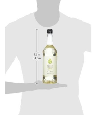 Simply Pear Syrup - Vegan & Nut-Free Flavoured Syrup for Coffee, Cocktails & Baking - 1 Litre (Pack of 1) - Buy Online on GoSupps.com