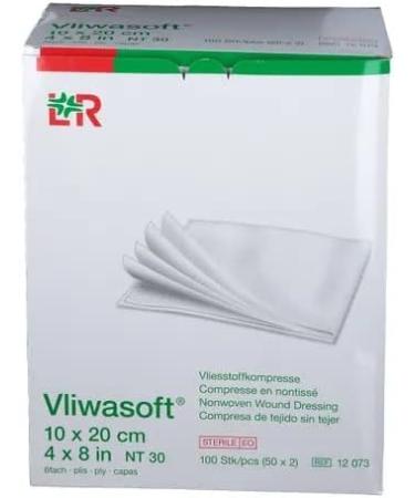 Vliwasoft Sterile Nonwoven Compresses 10x20 cm - 6L for Efficient Wound Care | International Shipping Available - Buy Online on GoSupps.com
