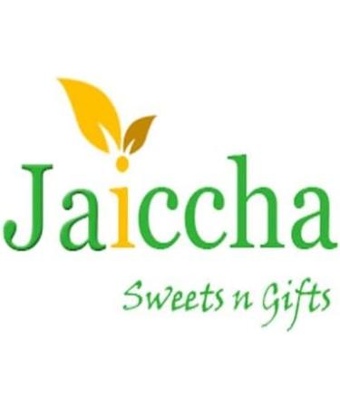 Jaiccha Ghasitaram Rakhi Gifts for Brothers Box 2 Tin Jars of Flavoured Almonds and MEWA Bites with Pearl Rakhi - Buy Online on GoSupps.com