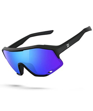RIVBAO Polarized Sports Sunglasses for Men Women Fashion Classic Style for Fishing Cycling Running Golf UV Protection A3-blue-c2