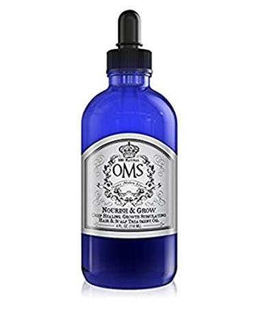 OMS Haircare Organic Hair Growth & Hair Loss Thickening Oil  Deep Conditioning  Growth Stimulating  Chemical Free  100% All Natural  Castor Oil based with Tribramla Complex (4 oz)