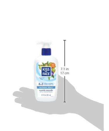 Kiss My Face Moisture Shave Cream - Fragrance-Free 11oz Pump Bottle - 4 Pack - Buy Online on GoSupps.com