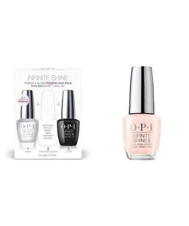 OPI Infinite Shine ProStay Duo Pack Nail Polish Base Coat Primer & Gloss Top Coat Infinite Shine Bundle w/ProStay Duo Pack & Bubble Bath