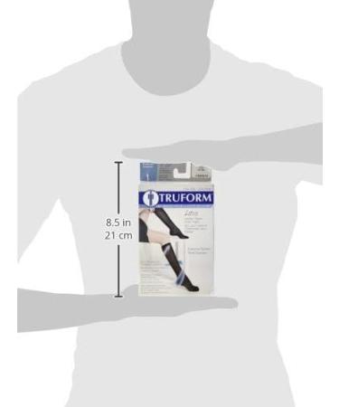 Truform Sheer Compression Stockings 15-20 mmHg Women's Knee High Nude Medium - Diamond Pattern (1 Pair) - Buy Online on GoSupps.com