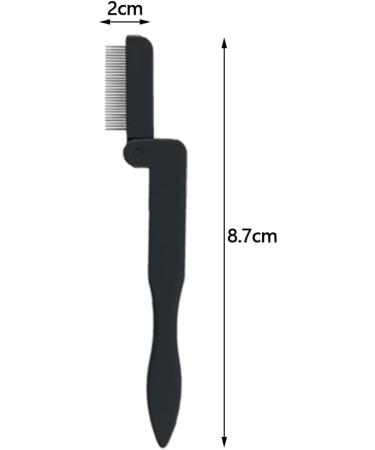 Aiweijia Folding Eyelash Comb eyelash separator tool eyebrow comb Eyebrow Mascara Brush Lash Comb Makeup Brush for Women & Girls Beauty Accessory Black - Buy Online on GoSupps.com