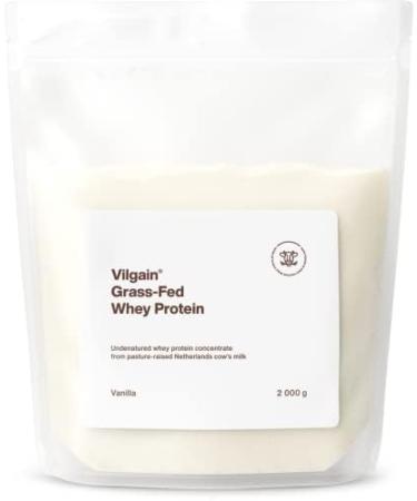 Vilgain Whey Protein Powder Grass-Fed |100% pure whey protein powder |Fast muscle recovery and structure |Natural taste |Premium quality powder |Vanilla 2000 g vanilla 2000 g