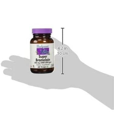 BlueBonnet Super Bromelain 500mg Vegetarian Capsules - 60 Count - Buy Online on GoSupps.com