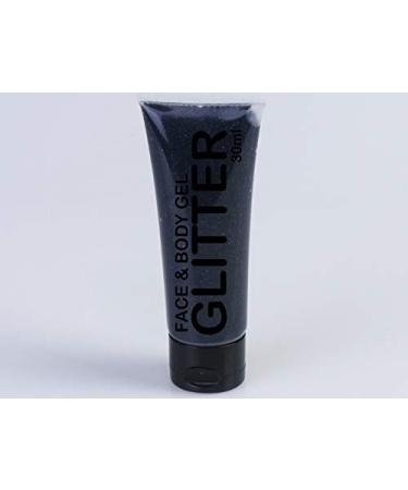 Glitter gel in a tube (Glitter Gel Tube) black 30 ml