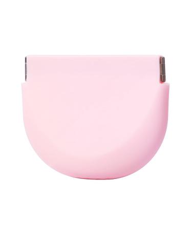Stylish Soft Silicone Retainer Holder Portable Night Guard Case with Vent Holes Slim Mouth Guard Box for Travel Small Aligner Case Compatible with Invisalign (Pink)