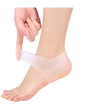 Buy Gel Heel Socks - Silicone Moisturizing Pain Relief Sleeves for Men & Women | Dry & Cracked Foot Protection - Buy Online on GoSupps.com
