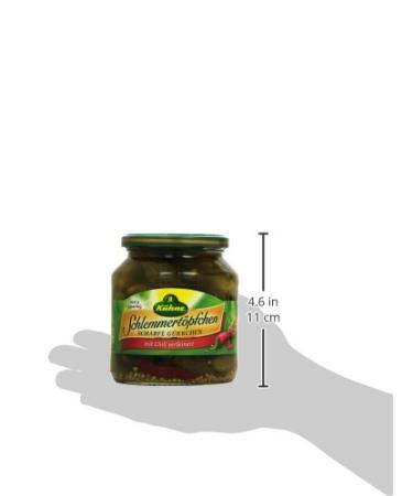 K hne Gherkins Gourmet Pots with Chili - 580ml | Premium International Shipping - Buy Online on GoSupps.com