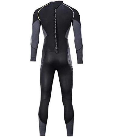 Men's X-Large 3mm Neoprene Wetsuit | Full Body Diving Suit for Snorkeling, Scuba Diving, Swimming, Surfing - Back Zip Design - Buy Online on GoSupps.com