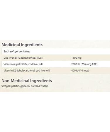 Natural Factors Super Cod Liver Oil - 180 softgels - Buy Online on GoSupps.com