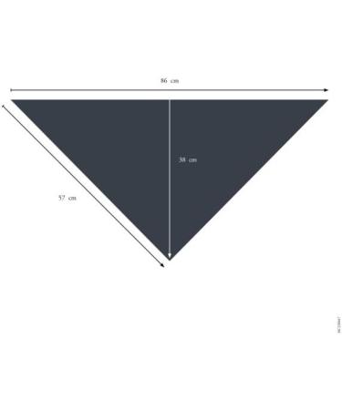 HUNTER Triangular Scarf NOLA - Blue SS Size | Stylish International Shipping Available - Buy Online on GoSupps.com