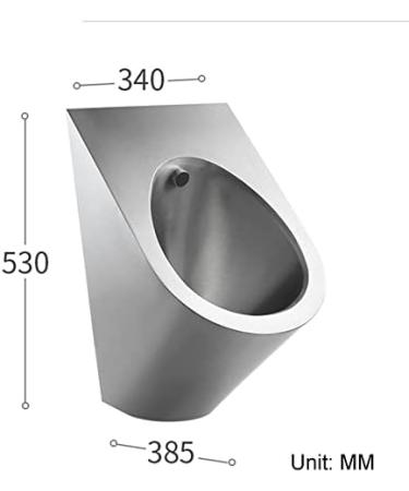 Inodoro moderno con descarga autom tica montado en la pared inodoro Vertical de inducci n de Acero inoxidable 304 adecuado para ba os de centros comerciales ba os familiares Single piece urinal - Buy Online on GoSupps.com