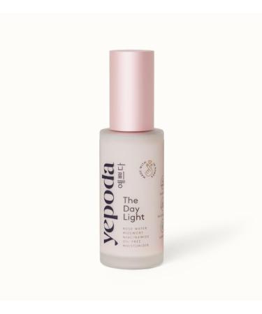 YEPODA - THE DAY LIGHT - Oil-free Day Cream with Rose Water Mugwort and Niacinamide. Light and Gel-like Texture. Korean Skin Care (50 ml)