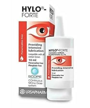 HYLO Forte - Preservative Free Lubricating Eye Drops - for Treatment of Severe and Persistant Dry Eyes - 10ml
