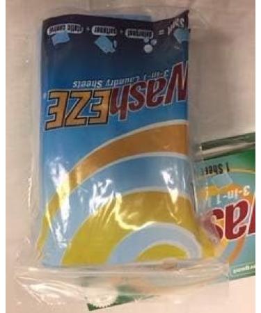 WashEZE Laundry Detergent Soap Sheets Lightly Scented 30 Laundry Loads Portable Individual Convenient All in One Detergent Great for Traveling College Dorm Rooms Camping RV and Backpacking - Buy Online on GoSupps.com