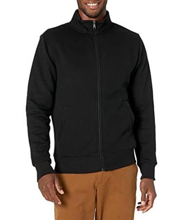 Amazon Essentials Men's Full-Zip Fleece Mock Neck Sweatshirt X-Large Black