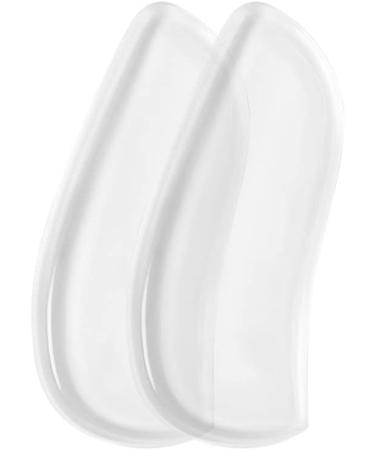 Heal Pain with Premium Gel Heel Cups | Self-Adhesive Orthotic Inserts for Heel Spurs - Medium Clear - Buy Online on GoSupps.com