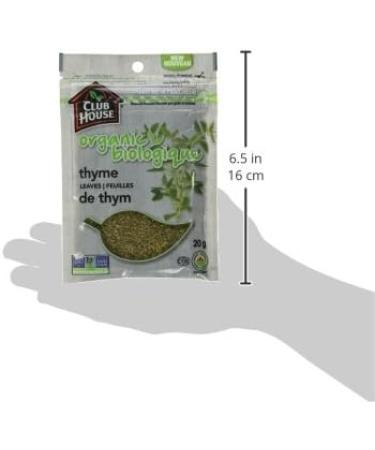 Club House Quality Natural Herbs & Spices Organic Thyme Leaves 20g 20 g (Pack of 1) - Buy Online on GoSupps.com