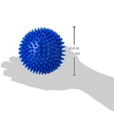 Spiky Massage Ball 10cm - Blue | Relieve Tension Stimulate Circulation Ideal for Sore Muscles & Joints | VAT Relief Eligible UK - Buy Online on GoSupps.com