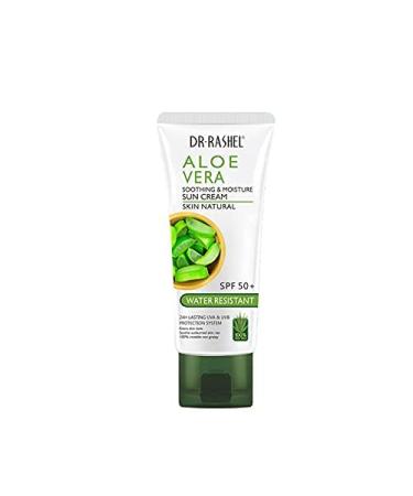 Dr Rashel Aloe Vera Sun Cream SPF 50+ 60g - Water Resistant, Soothing & Moisturizing - Buy Online on GoSupps.com