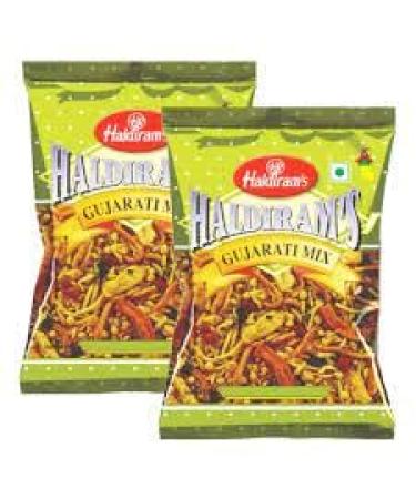 Haldiram's Gujrati Mix | 200g (Pack of 2) | Popular Indian Savouries | Treat for Every Occasions | Crispy and Crunchy | Authentic Taste Spicy 200.00 g (Pack of 2)