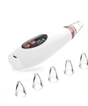 Occus Rechargeable Display Screen Blackhead Remover Removing Acne Blackhead Export Facial Cleaner Household Facial Pores Cleaner - (Color: White Rechargeable)