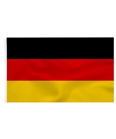 QUISAL Germany flag 90cm x 150cm - Germany flag Germany fan articles EM 2024 fan flag lightweight flag party bar decoration football World Cup Euro Olympic - 100% polyester