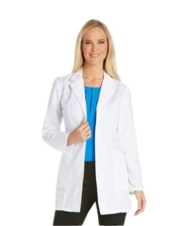 Cherokee Women Scrubs Lab Coats 32 2300 Medium White