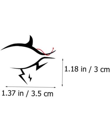  TOVINANNA 12 Pairs Halloween Eye Liner Stickers Halloween Eyes Decoration Cat Eyes Stickers Eyelash Strips Eyeshadow Stickers Eye Liner Stickers - Buy Online on GoSupps.com