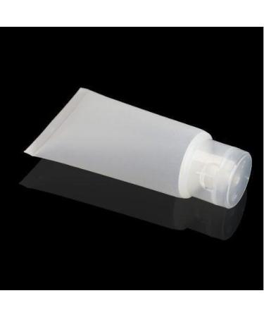 20 Pack Transparent Soft Plastic Sample Tubes | 50ml Refill Bottles for Cosmetics Shampoo Lotion & Shower Gel - Ideal for Travel & Packaging - Buy Online on GoSupps.com
