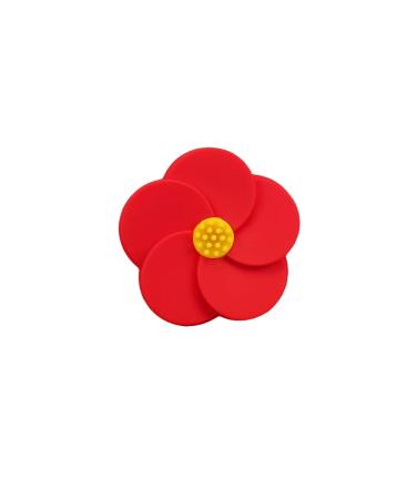 Contact lentil housing compact portable fashion Small flower cosmetic contact box cute double box cosmetic contact can (color: red) red